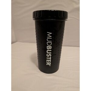 Dexas MudBuster Portable Dog Paw Cleaner Large Black Silicone Wash Cup with Lid